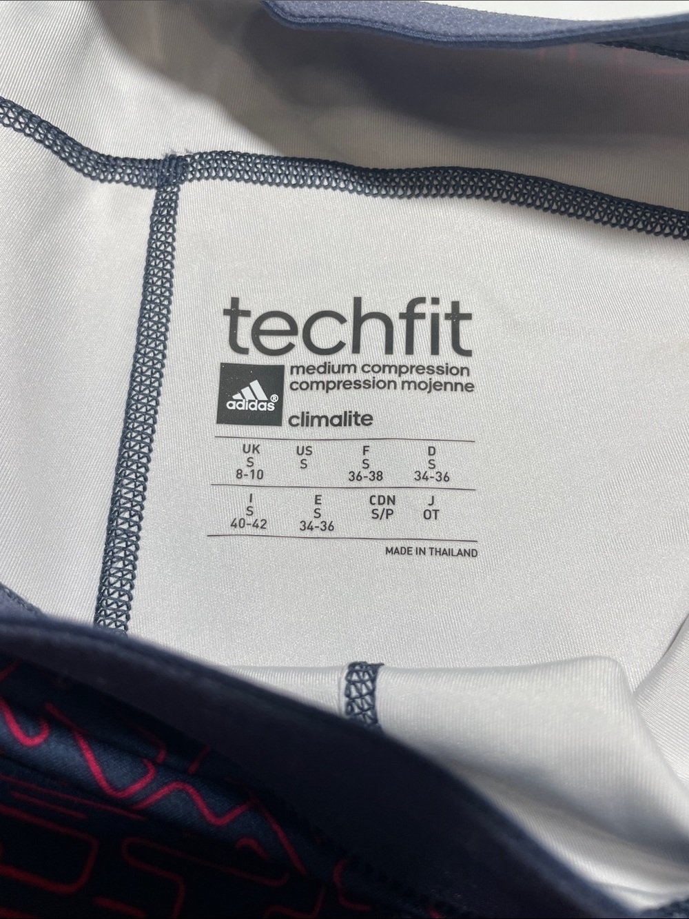 Lot of 2 Adidas Techfit Climalite Compression Leggings Crop Small - Picture 4 of 13